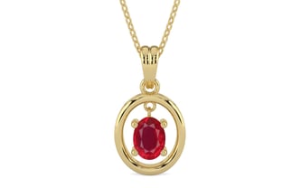 Ashtadhatu Ruby Pendant Rare Quality (P2)