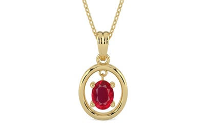 Ashtadhatu Ruby Pendant Rare Quality (P2)