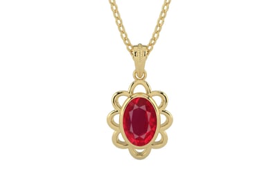 Ashtadhatu Ruby Pendant Rare Quality (P3)
