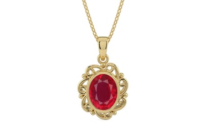 Ashtadhatu Ruby Pendant Rare Quality (P5)