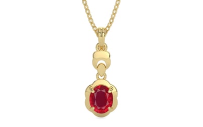 Ashtadhatu Ruby Pendant Rare Quality (P6)