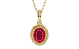 Ashtadhatu Ruby Pendant Rare Quality (P7)