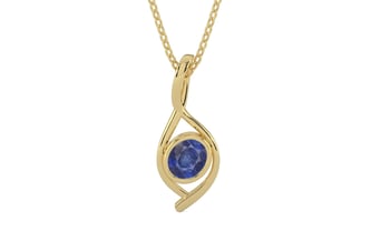 Ashtadhatu Thailand Blue Sapphire Pendant Fine Quality (P1)