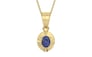 Ashtadhatu Thailand Blue Sapphire Pendant Fine Quality (P11)
