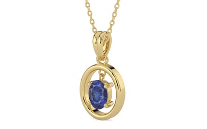 Ashtadhatu Thailand Blue Sapphire Pendant Fine Quality (P2)