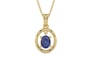 Ashtadhatu Thailand Blue Sapphire Pendant Fine Quality (P2)
