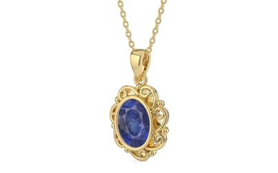 Ashtadhatu Thailand Blue Sapphire Pendant Fine Quality (P5)
