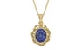Ashtadhatu Thailand Blue Sapphire Pendant Fine Quality (P5)