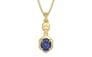 Ashtadhatu Thailand Blue Sapphire Pendant Fine Quality (P6)
