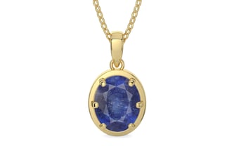 Ashtadhatu Thailand Blue Sapphire Pendant Fine Quality (P8)
