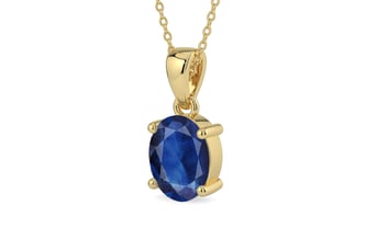 Ashtadhatu Thailand Blue Sapphire Pendant Limited Quality (P10)