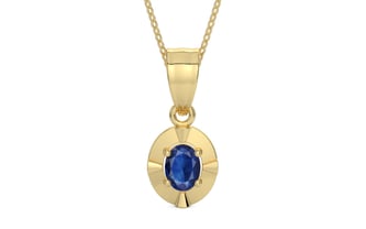 Ashtadhatu Thailand Blue Sapphire Pendant Limited Quality (P11)