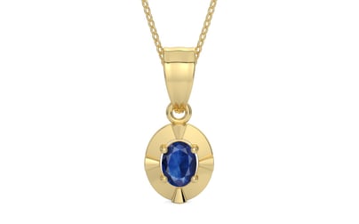 Ashtadhatu Thailand Blue Sapphire Pendant Limited Quality (P11)