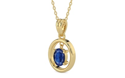 Ashtadhatu Thailand Blue Sapphire Pendant Limited Quality (P2)