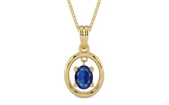 Ashtadhatu Thailand Blue Sapphire Pendant Limited Quality (P2)
