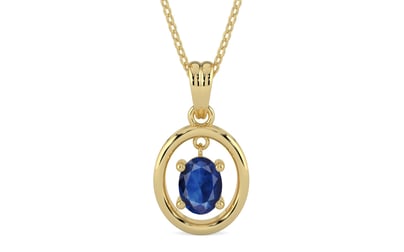 Ashtadhatu Thailand Blue Sapphire Pendant Limited Quality (P2)