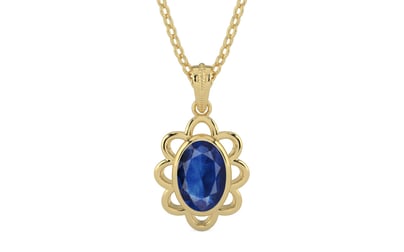Ashtadhatu Thailand Blue Sapphire Pendant Limited Quality (P3)