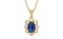 Ashtadhatu Thailand Blue Sapphire Pendant Limited Quality (P3)