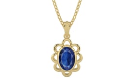 Ashtadhatu Thailand Blue Sapphire Pendant Limited Quality (P3)