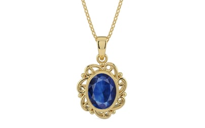 Ashtadhatu Thailand Blue Sapphire Pendant Limited Quality (P5)