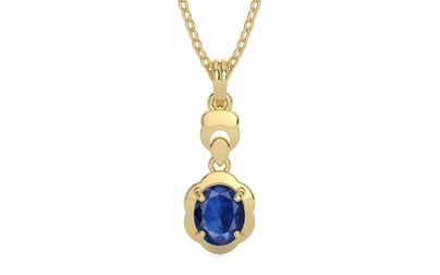 Ashtadhatu Thailand Blue Sapphire Pendant Limited Quality (P6)