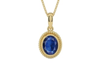 Ashtadhatu Thailand Blue Sapphire Pendant Limited Quality (P7)