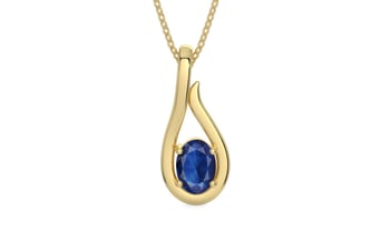Ashtadhatu Thailand Blue Sapphire Pendant Limited Quality (P9)