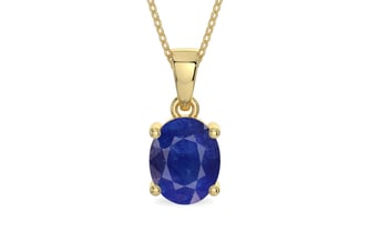 Ashtadhatu Thailand Blue Sapphire Pendant Prime Quality (P10)