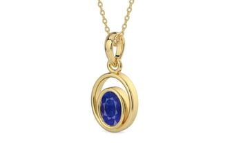 Ashtadhatu Thailand Blue Sapphire Pendant Prime Quality (P12)