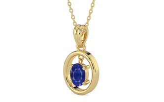 Ashtadhatu Thailand Blue Sapphire Pendant Prime Quality (P2)