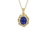 Ashtadhatu Thailand Blue Sapphire Pendant Prime Quality (P5)