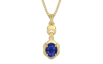 Ashtadhatu Thailand Blue Sapphire Pendant Prime Quality (P6)
