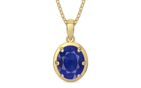 Ashtadhatu Thailand Blue Sapphire Pendant Prime Quality (P8)