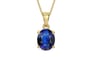 Ashtadhatu Thailand Blue Sapphire Pendant Rare Quality (P10)