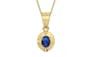 Ashtadhatu Thailand Blue Sapphire Pendant Rare Quality (P11)