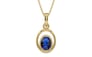 Ashtadhatu Thailand Blue Sapphire Pendant Rare Quality (P12)