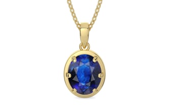 Ashtadhatu Thailand Blue Sapphire Pendant Rare Quality (P8)
