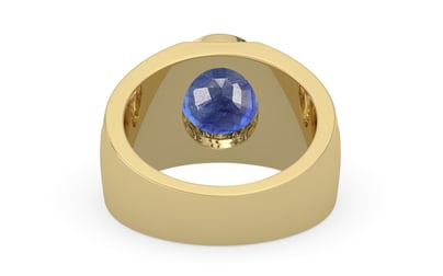 Ashtadhatu Thailand Blue Sapphire Ring Fine Quality (R1)