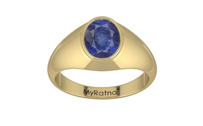 Ashtadhatu Thailand Blue Sapphire Ring Fine Quality (R12)