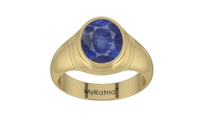 Ashtadhatu Thailand Blue Sapphire Ring Fine Quality (R7)