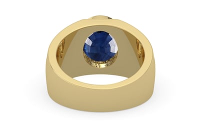 Ashtadhatu Thailand Blue Sapphire Ring Limited Quality (R1)