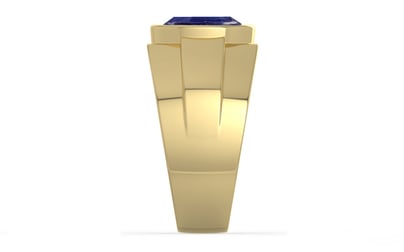 Ashtadhatu Thailand Blue Sapphire Ring Prime Quality (R1)