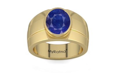 Ashtadhatu Thailand Blue Sapphire Ring Prime Quality (R1)