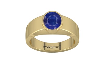 Ashtadhatu Thailand Blue Sapphire Ring Prime Quality (R10)