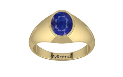 Ashtadhatu Thailand Blue Sapphire Ring Prime Quality (R12)