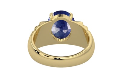 Ashtadhatu Thailand Blue Sapphire Ring Prime Quality (R4)