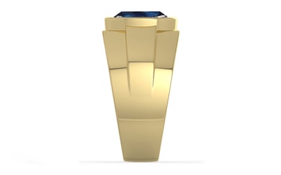 Ashtadhatu Thailand Blue Sapphire Ring Rare Quality (R1)