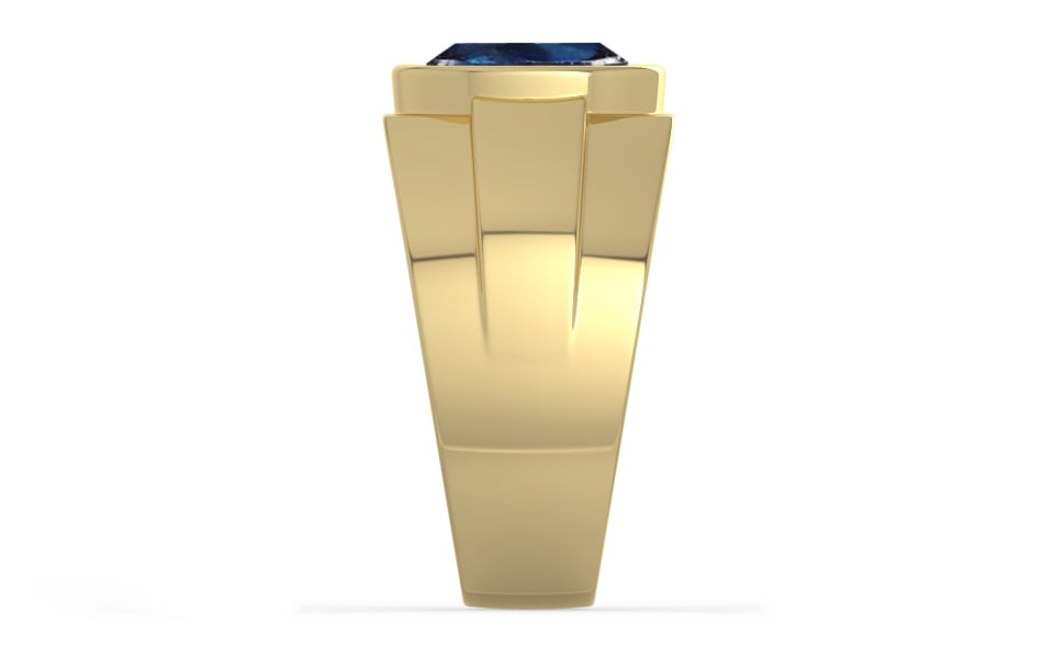 Ashtadhatu Thailand Blue Sapphire Ring Rare Quality (R1)