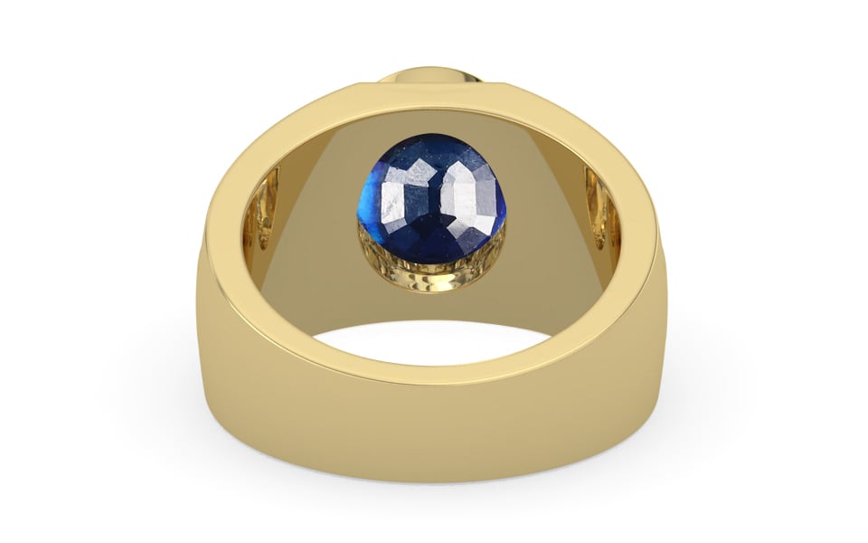 Ashtadhatu Thailand Blue Sapphire Ring Rare Quality (R1)