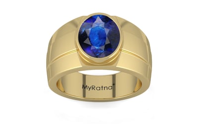 Ashtadhatu Thailand Blue Sapphire Ring Rare Quality (R1)